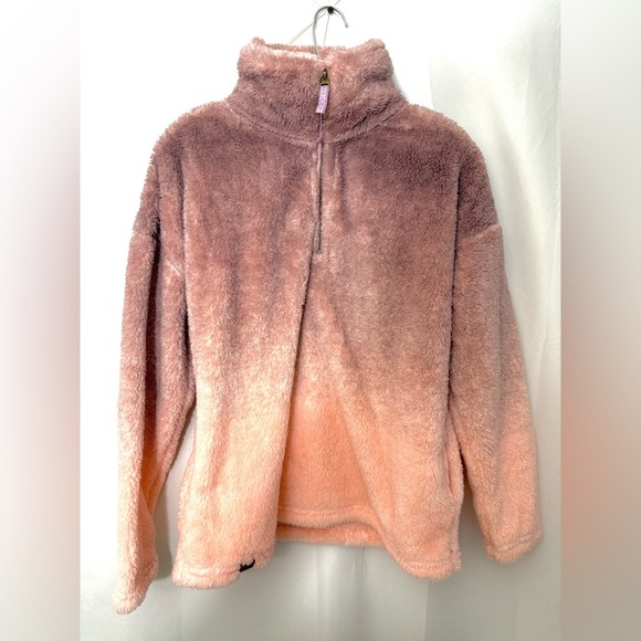 NWT Simply Southern Ombré Pullover Soft Sherpa Sweater Jacket Size Large - Picture 8 of 15